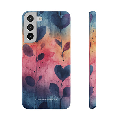 Watercolor Heart Art - Slim Samsung S22 Phone Case