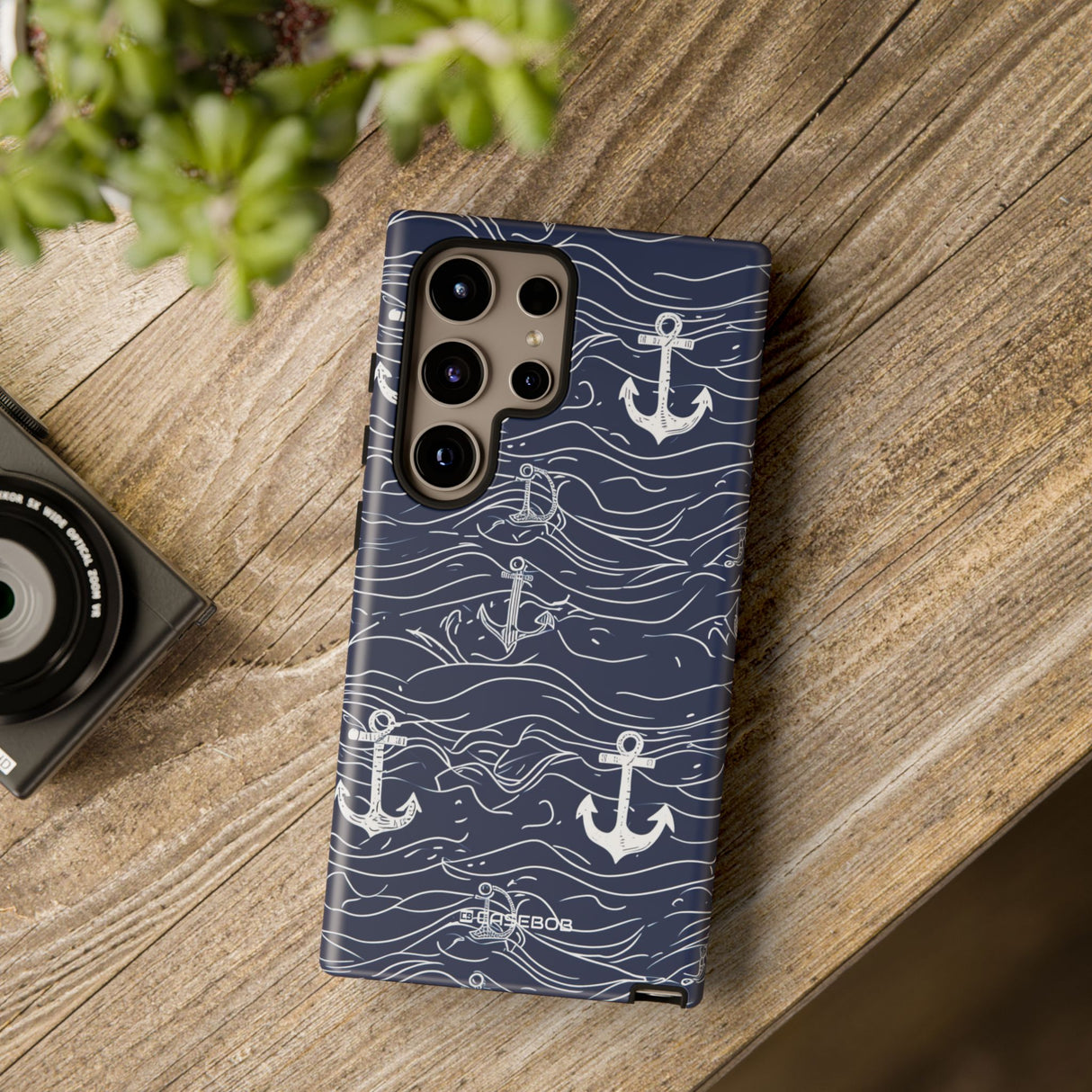 Nautical Whimsy: Anchors and Waves - For Samsung S24