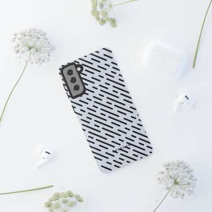 Monochrome Dash - Protective Phone Case