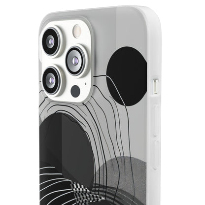 Monochrome Dynamics | Flexible Phone Case for iPhone