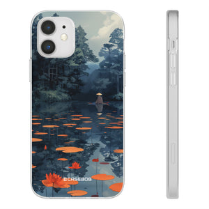 Tranquil Lotus Serenity | Flexible Phone Case for iPhone