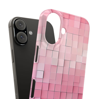 Gradient Pink Mosaic iPhone 16 - Slim Phone Case