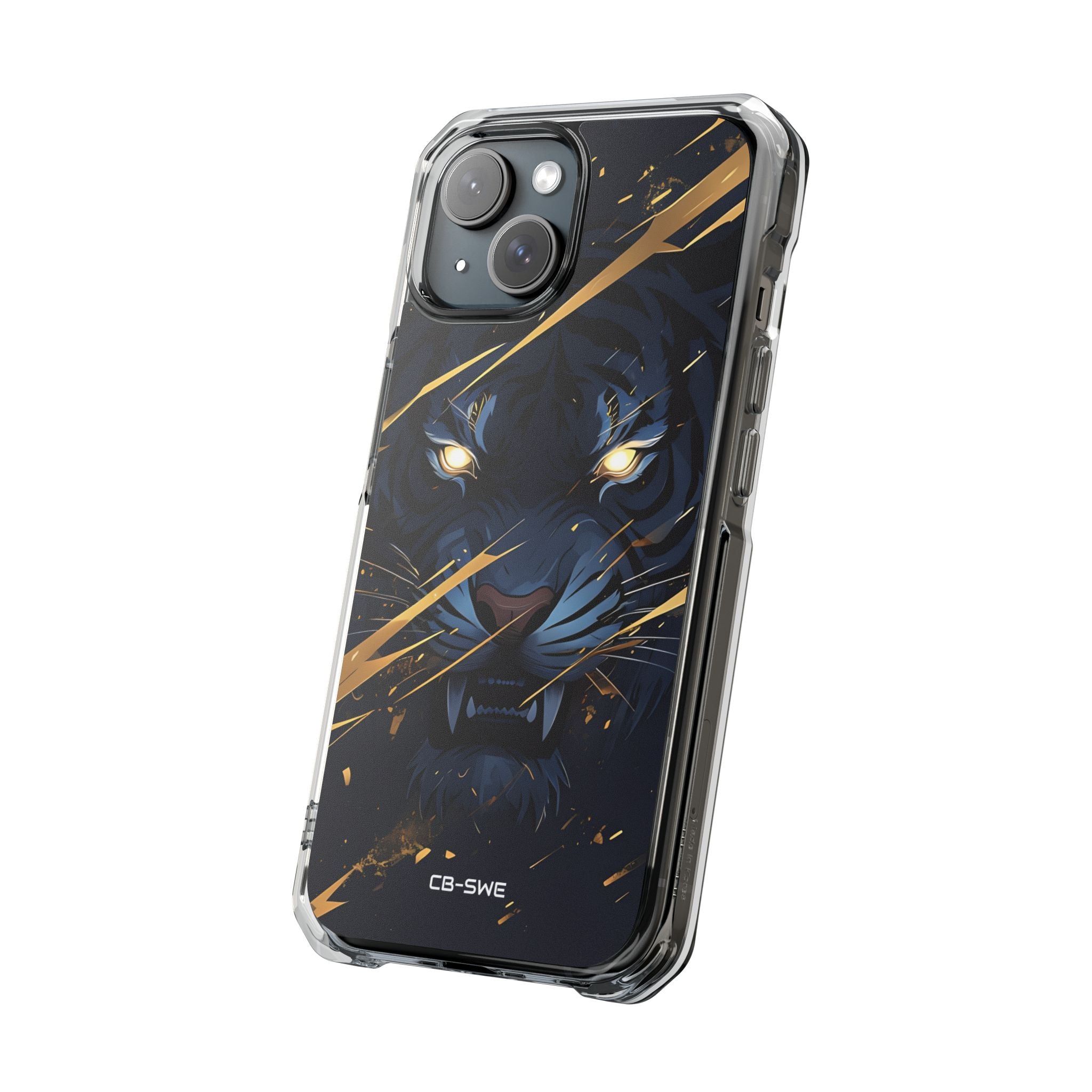 Tiger's Glowing Gaze iPhone Case - Impact