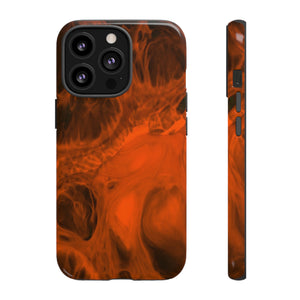 Red Flame Ink Art iPhone Case (Protective) iPhone 13 Pro Glossy Phone Case