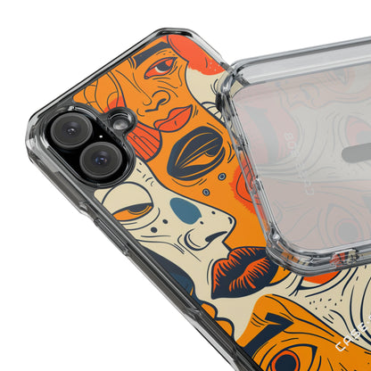 Tangled Faces Sunset iPhone 16 Plus Case - Impact