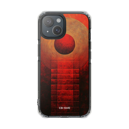 Circular Convergence Glows iPhone Case - Impact