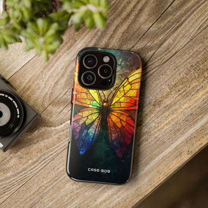 Mosaic Butterfly Glow iPhone 16 Pro Case - Tough