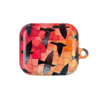 Värjätyt lasi- linnut - AirPods Case