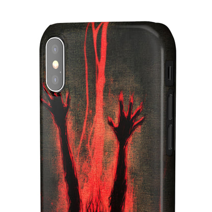 Gothic Crimson Ascension  iPhone X - Slim Phone Case