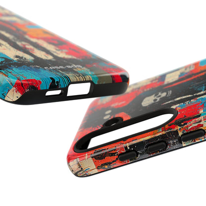 Spiky Skull Silhouette Samsung S24 Plus Case - Tough