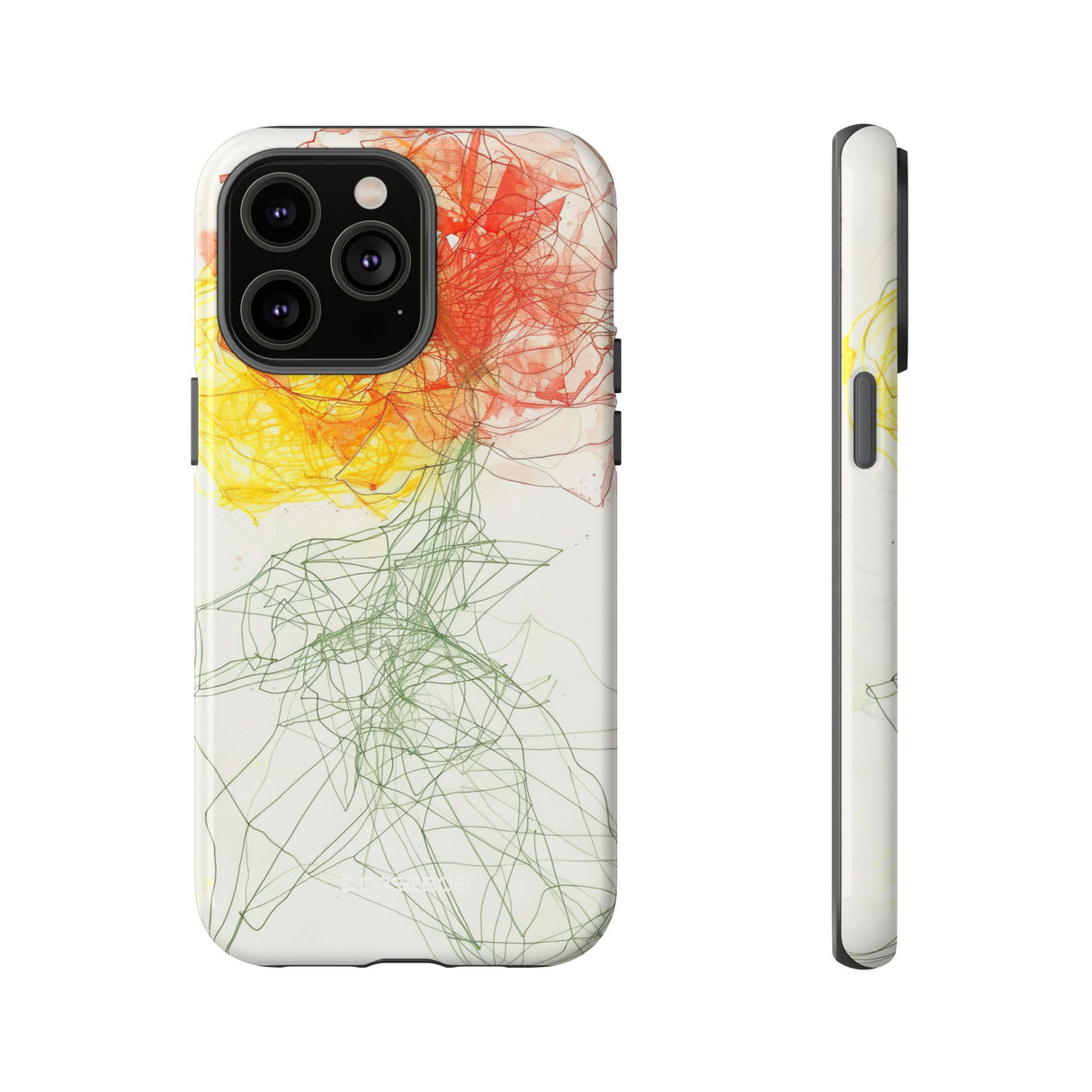 Fiery Blossom | Protective Phone Case for iPhone