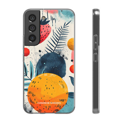 Vibrant Fruit Canvas - Flexi Samsung S22 Phone Case