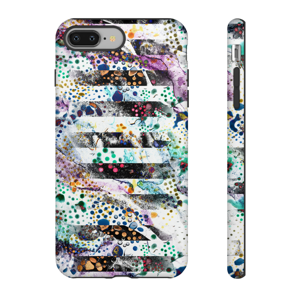 Abstract Green Purple - Protective Phone Case