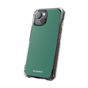 Viridiangrün | Handyhülle für iPhone (Clear Impact Case – magnetisch)