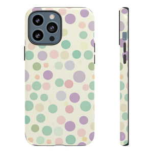 Polka Dot Pastel Harmony - Protective Phone Case