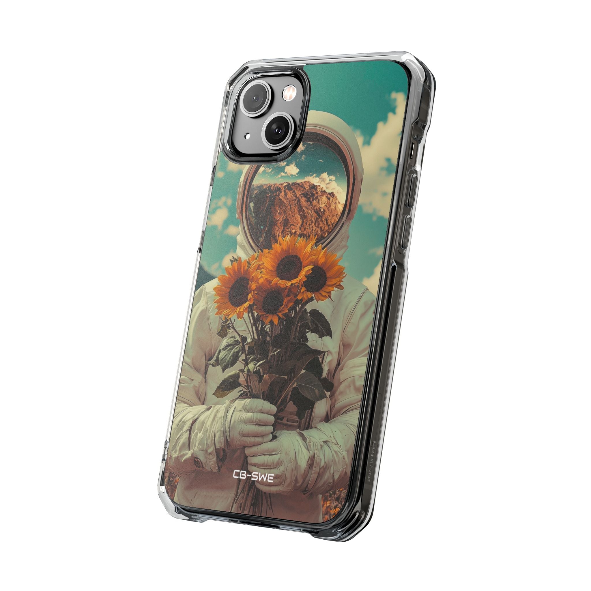 Sunflower Spacesuit Shine iPhone Case - Impact