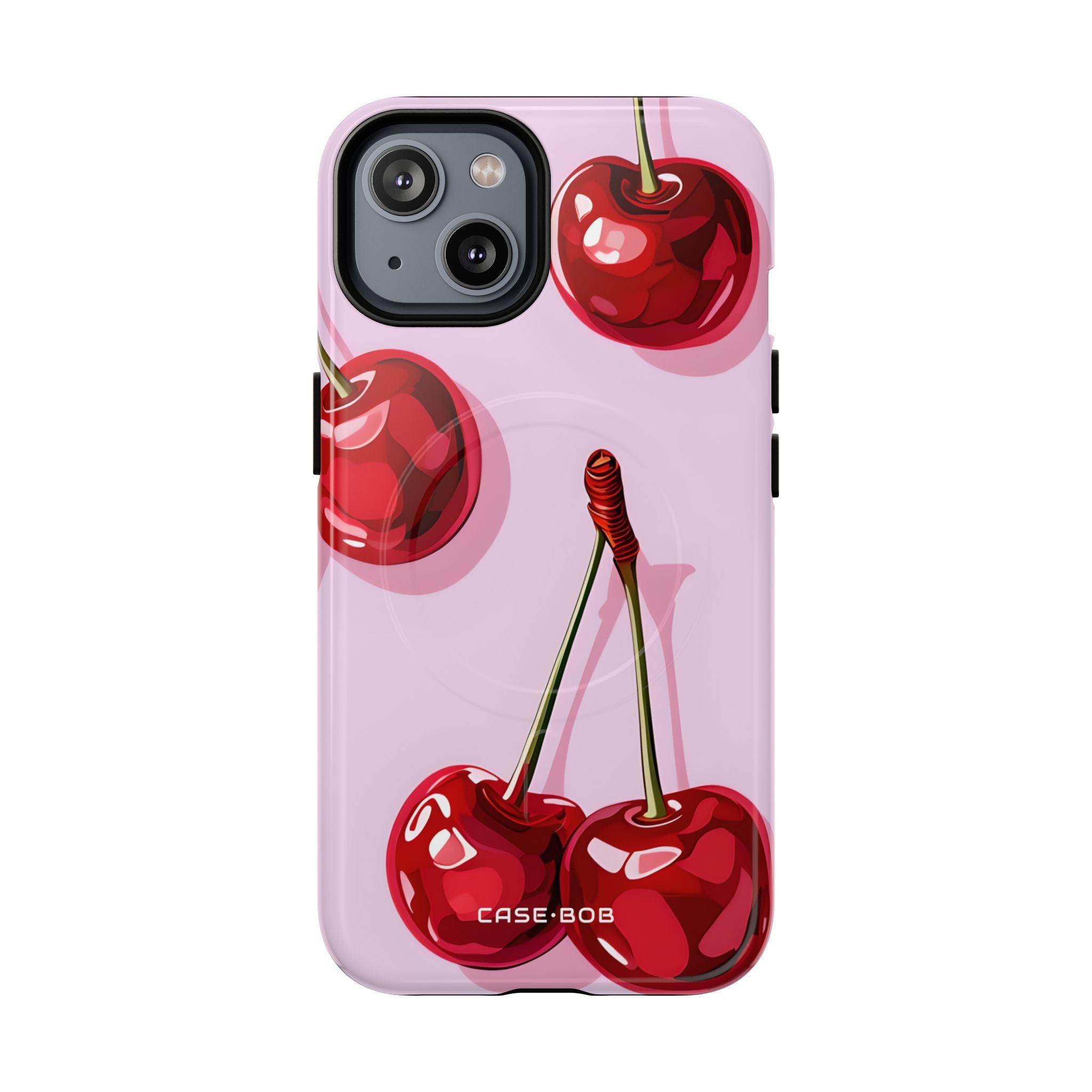 Glossy Cherry Burst iPhone 14 Case - Tough+