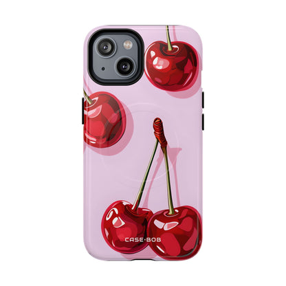 Glossy Cherry Burst iPhone 14 Case - Tough+