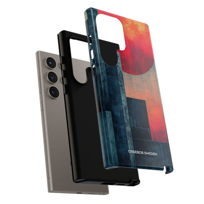 Abstract Geometric Skyline - Tough Samsung S24 Phone Case