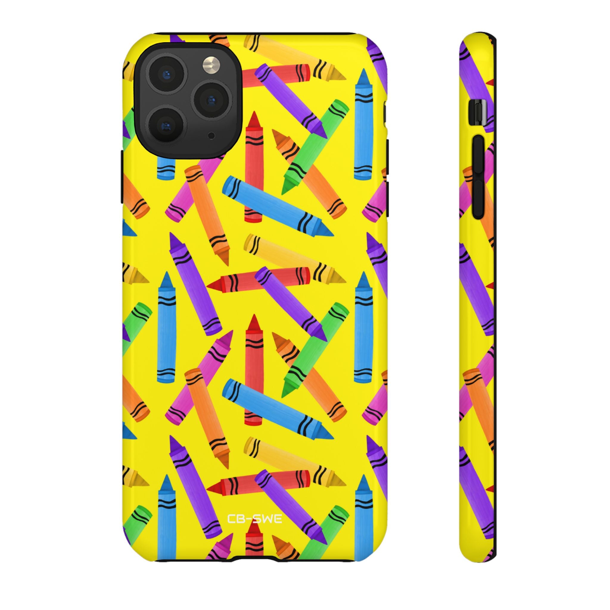 Crayons Scatter Playfully - iPhone Case