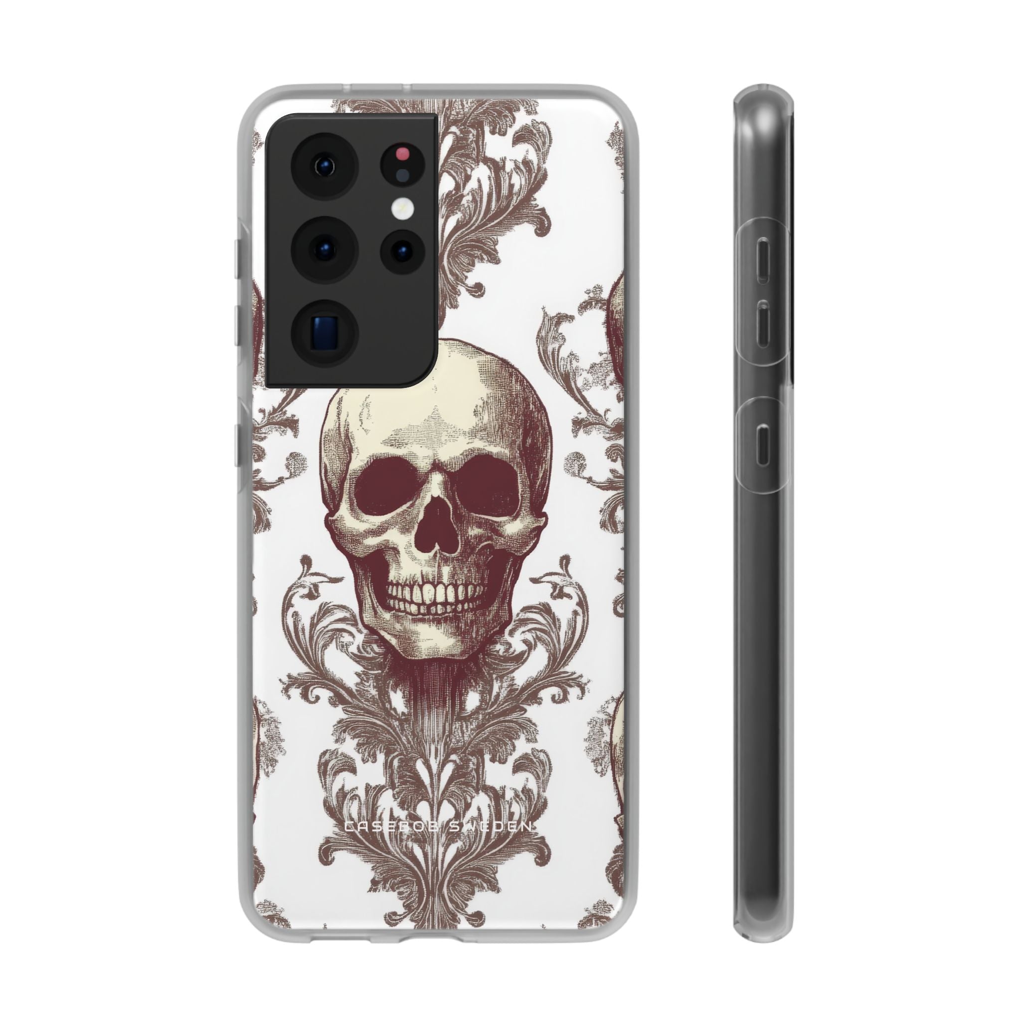 Gothic Skulls and Ornate Foliage Samsung S21 - Flexi Phone Case