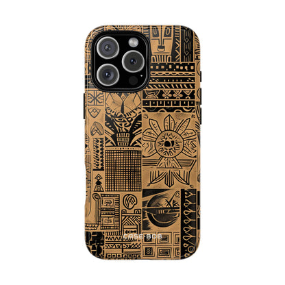 Tribal Faces iPhone 16 Pro Max Case - Tough