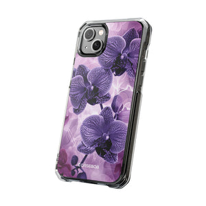 Radiant Orchid Design | Handyhülle für iPhone (Clear Impact Case – magnetisch) 