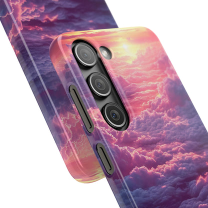 Pink Purple Clouds - Slim Samsung S23 Phone Case