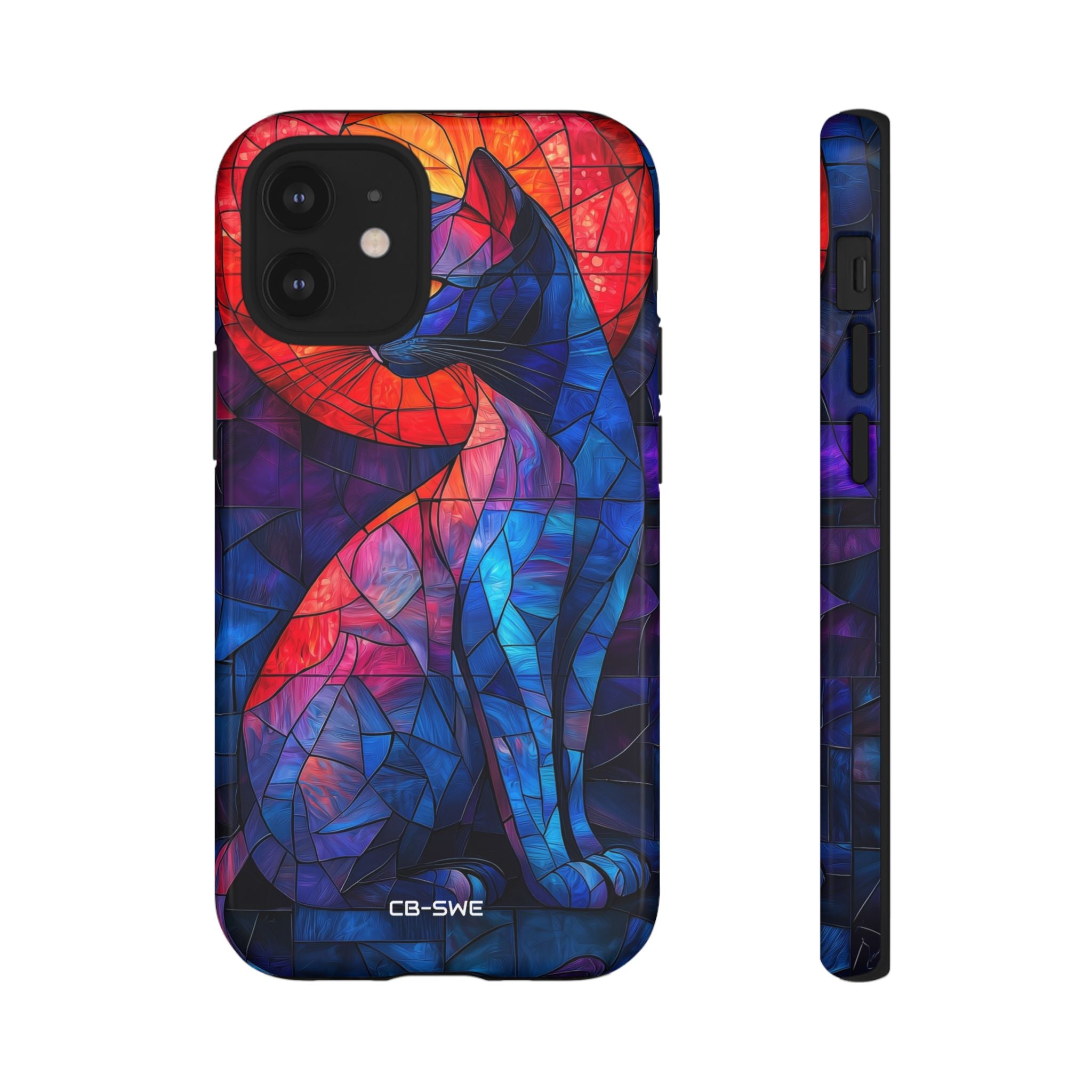 Cat Silhouettes Glow - iPhone Case