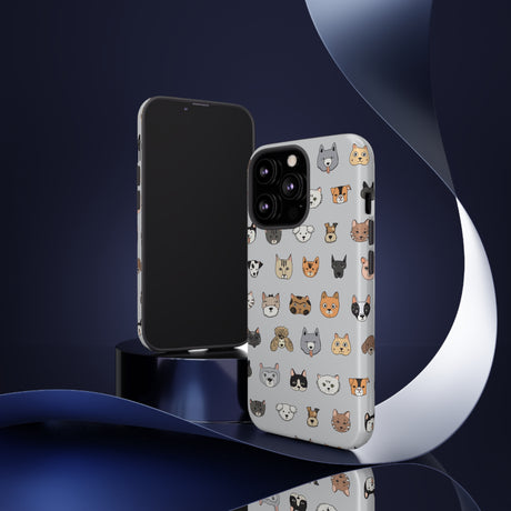 Cats n Dogs Pattern iPhone Case (Protective) Phone Case