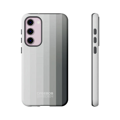 Silver Gradient Stripes Samsung S23 - Tough