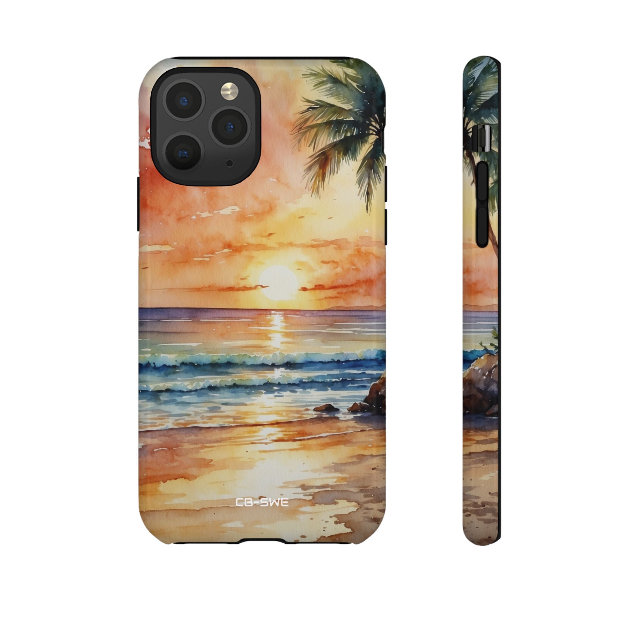 Sunset Kisses Ocean - iPhone Case