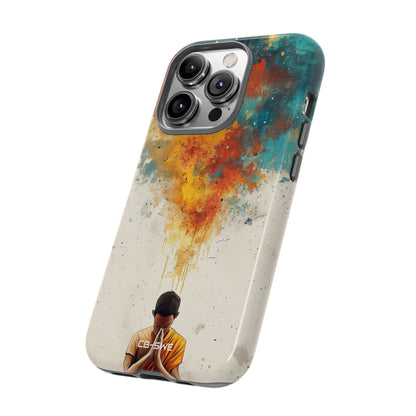 Monk Embracing Enlightenment - iPhone Case