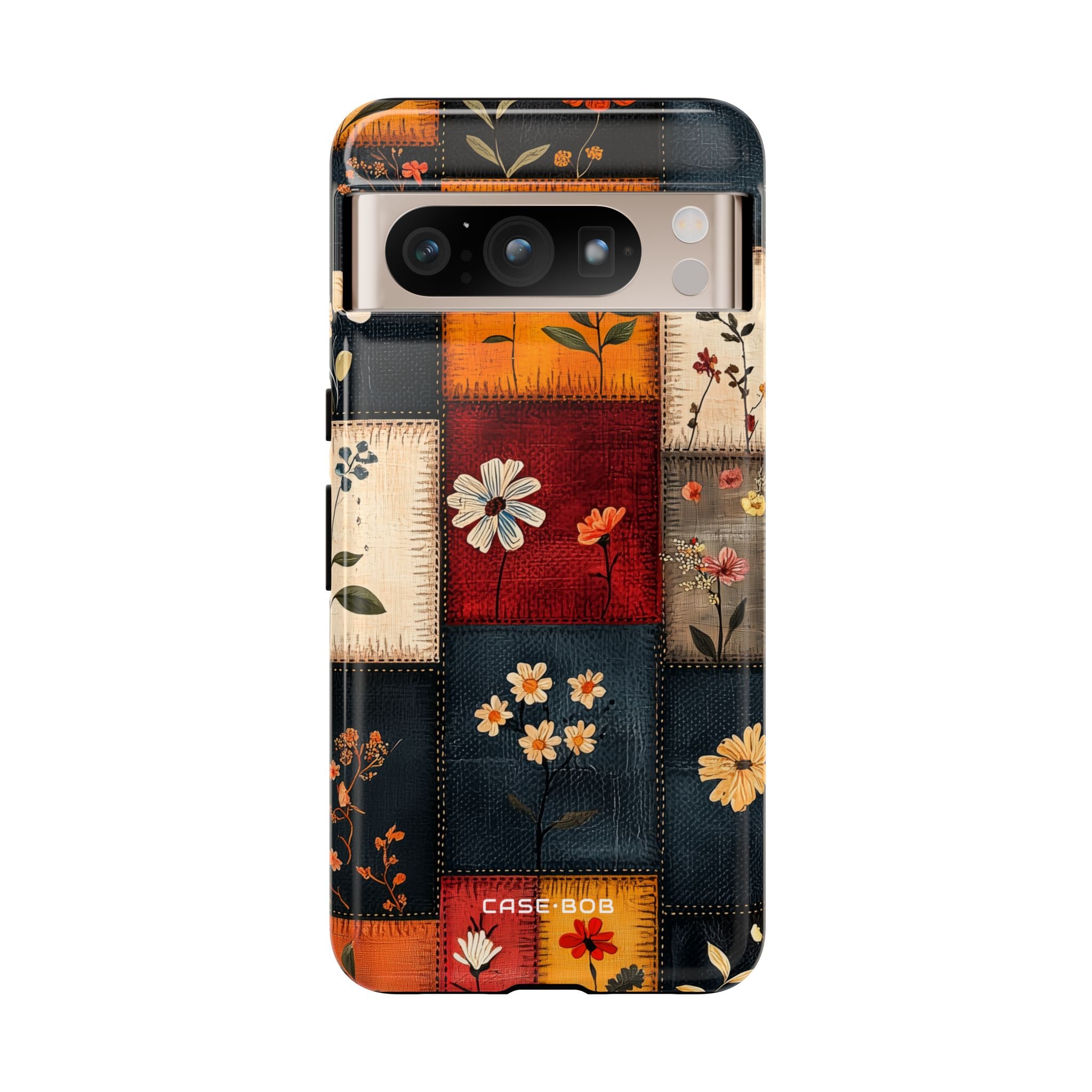 Patchwork Blooms Google Pixel 8 Pro Case - Tough