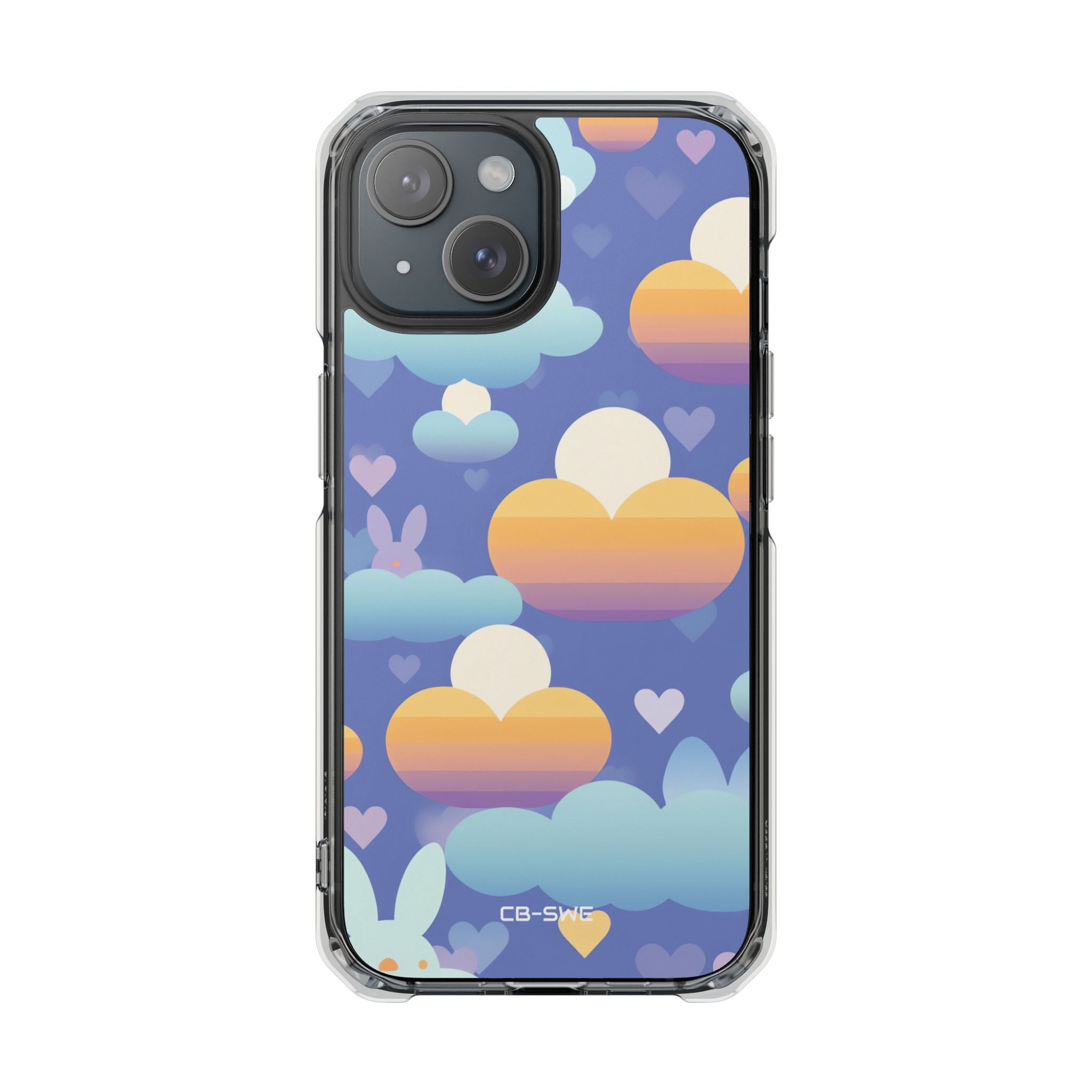 Bunnies Dance Among Clouds iPhone Case - Impact