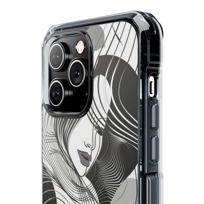 Orange Wave Motion iPhone 14 - Impact Clear+