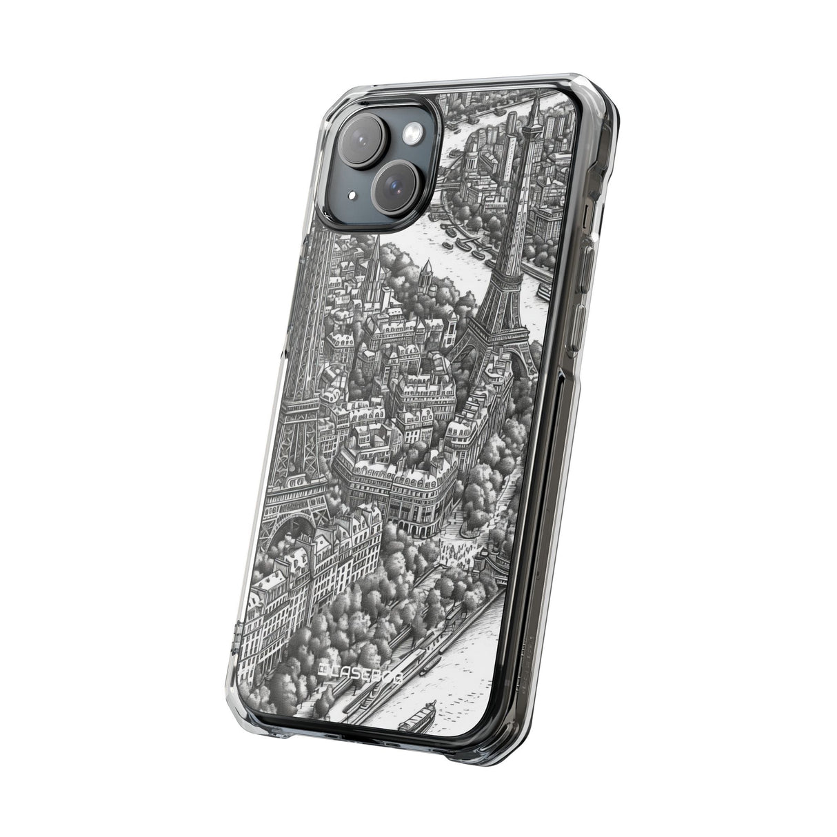 Timeless Cityscape - Phone Case for iPhone (Clear Impact - Magnetic)