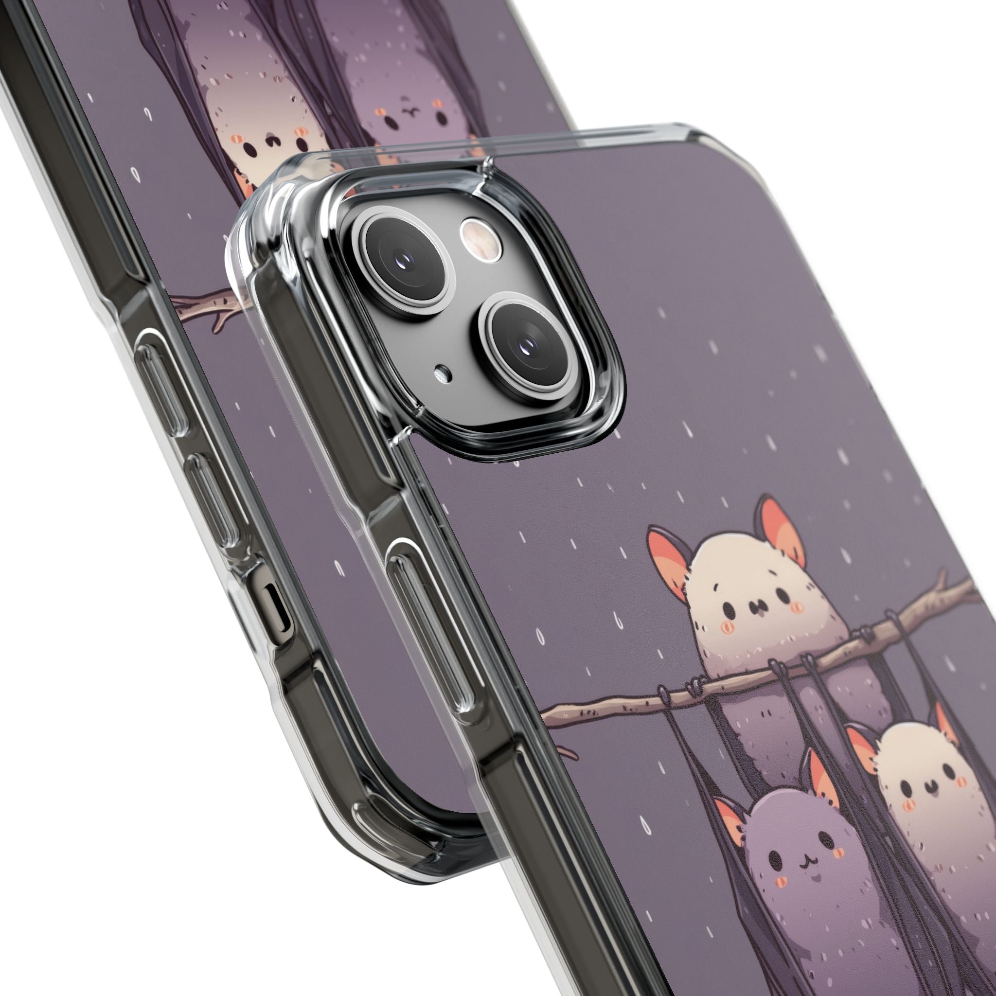 Bats Hang Playfully iPhone Case - Impact