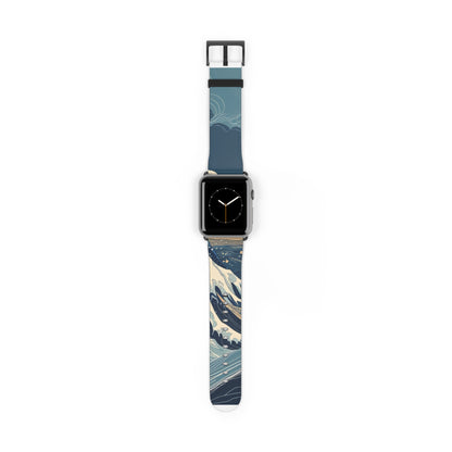 Cresting Navy Wave - Watch Band