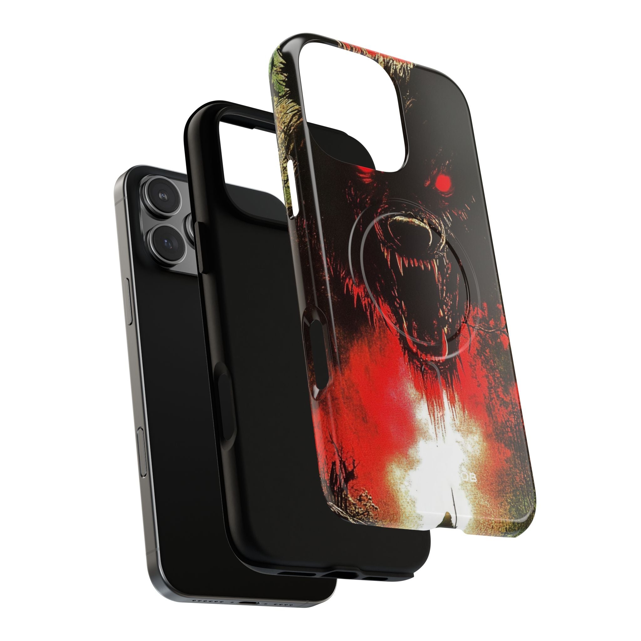 Crimson Wolf iPhone 16 Pro Max Case - Tough+