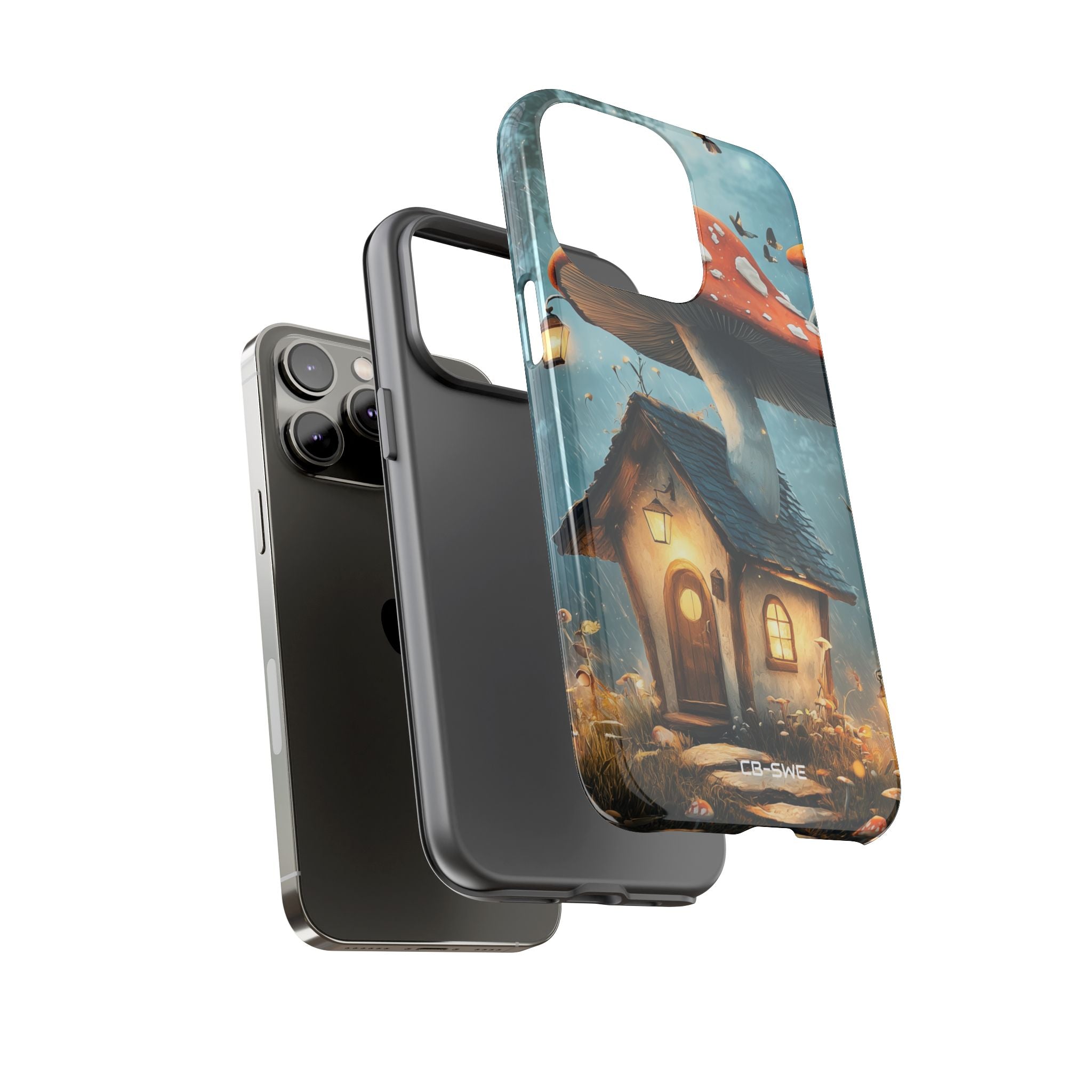 Mushroom House Glows - iPhone Case