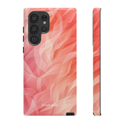 Peach Wave Drift Samsung S22 Ultra Case - Tough