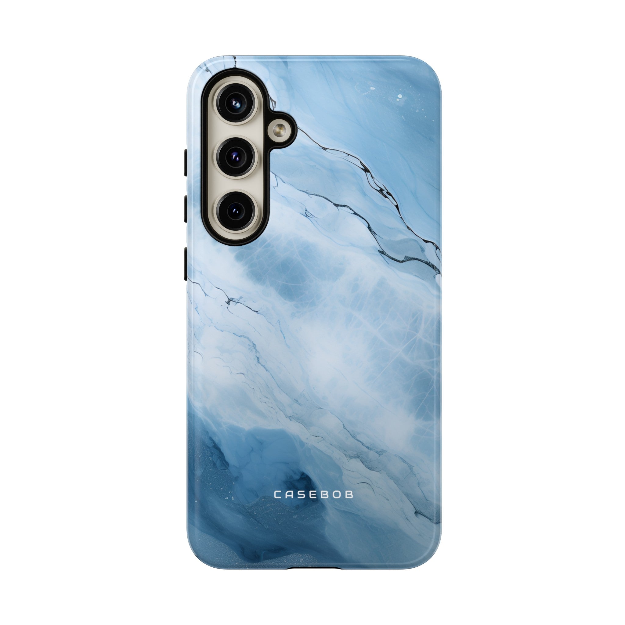 Light Navy Marble - Protective Phone Case