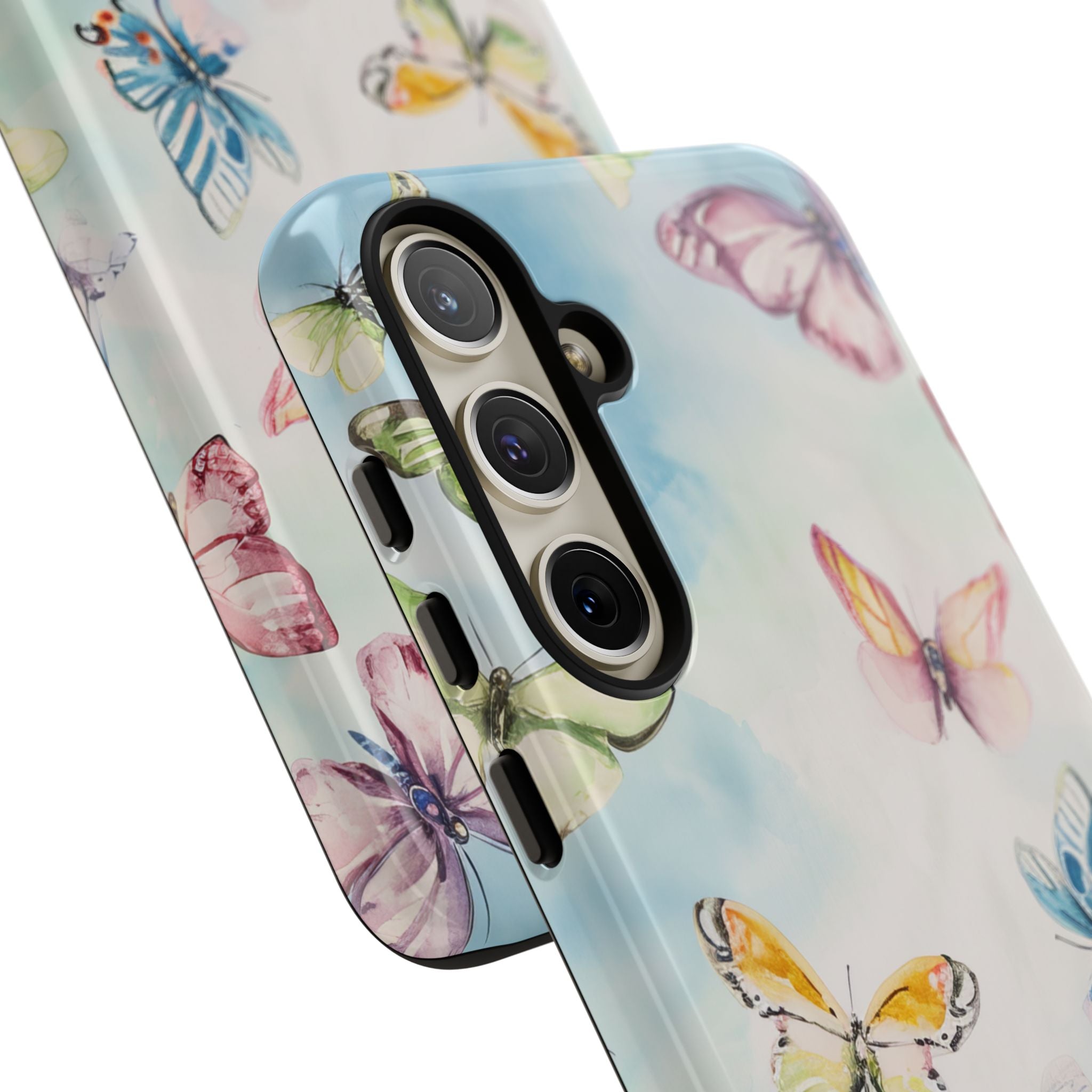 Watercolor Butterfly Bliss - Tough Samsung S24 Phone Case