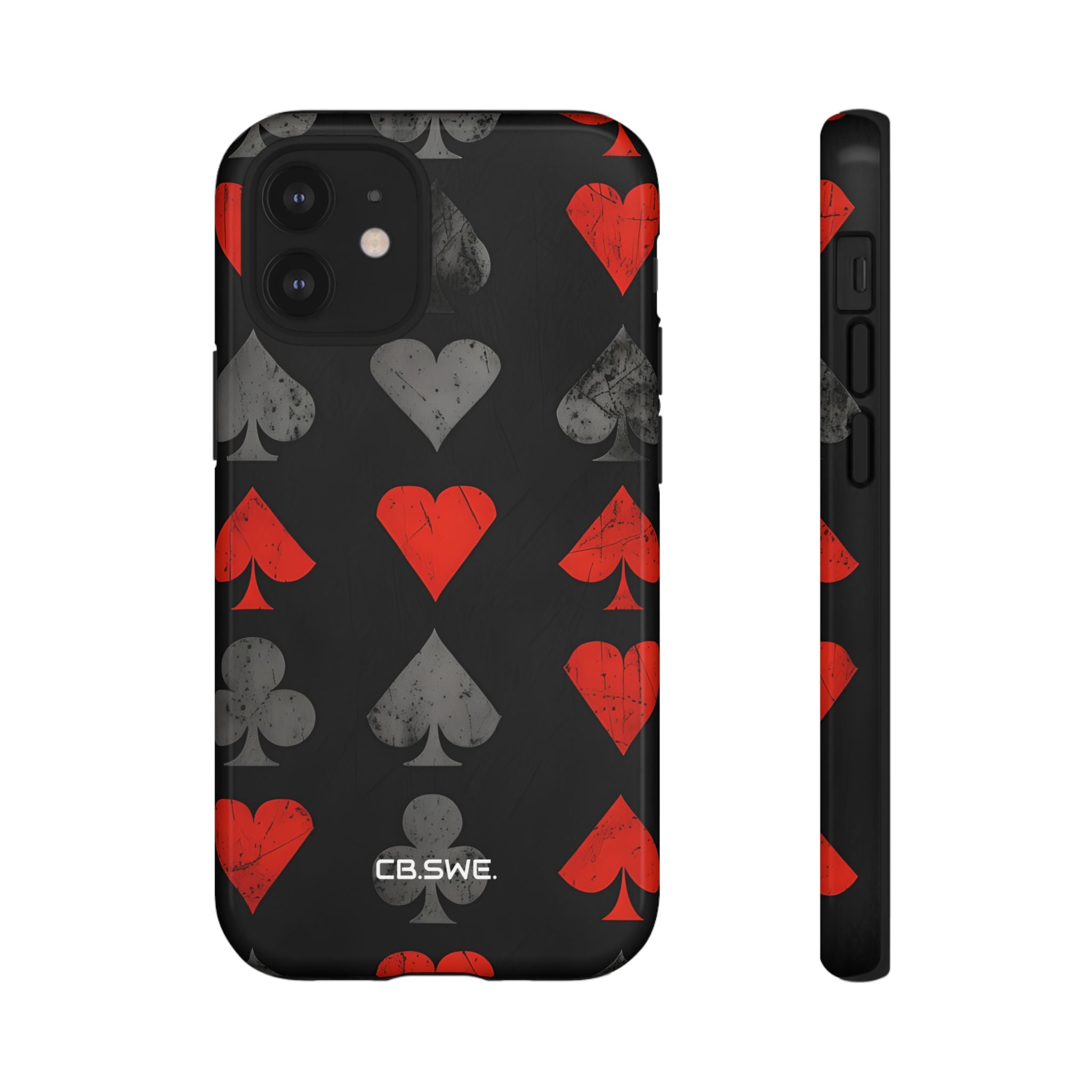 Playing Card Suits Gothic Flair iPhone 12 - Tough