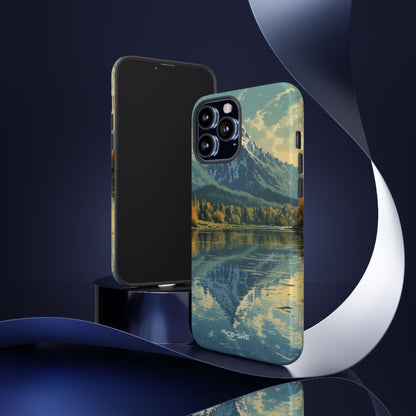Mountain Reflects Calm - iPhone Case