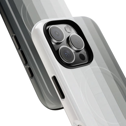 Silver Gradient Stripes iPhone 16 - Tough+