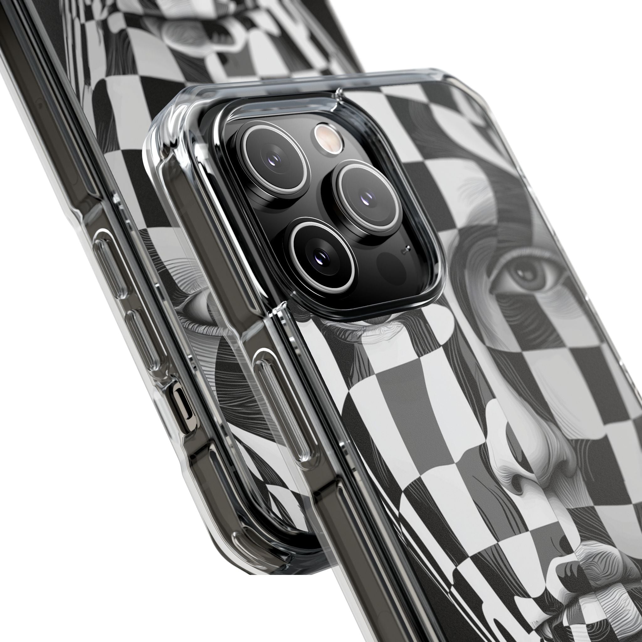 Checkered Face iPhone 14 Pro Max Case - Impact