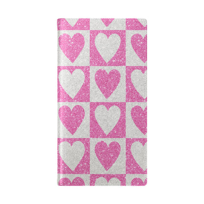 Glitter Heartgrid - Samsung S23 Ultra Case - Wallet