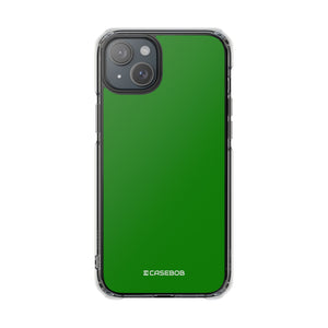 India Green | Handyhülle für iPhone (Clear Impact Case - Magnetisch) 